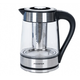 Rýchlovarná kanvica s filtrom 1,7L , nerez,čierna - 2200W Obrázok pre Rýchlovarná kanvica s filtrom 1,7L , nerez,čierna - 2200W