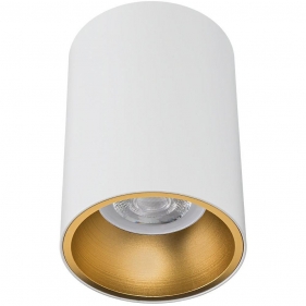 Obrázok pre Stropné bodové prisadené svietidlo GOLDI-O-W/G valcové (bielo-zlaté)