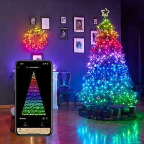 Obrázok pre SMART LED Vianočné osvetlenie - reťaz, 200 diód, 20m, IP65, USB - RGB - s diaľkovým ovládaním