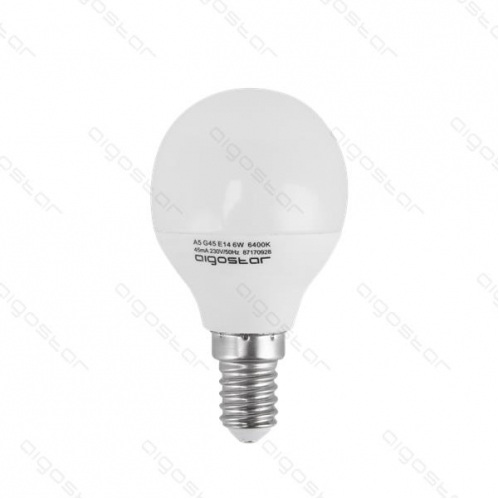 Obrázok pre LED žiarovka E14 6W/500lm , glóbus G45 , Neutrálna biela