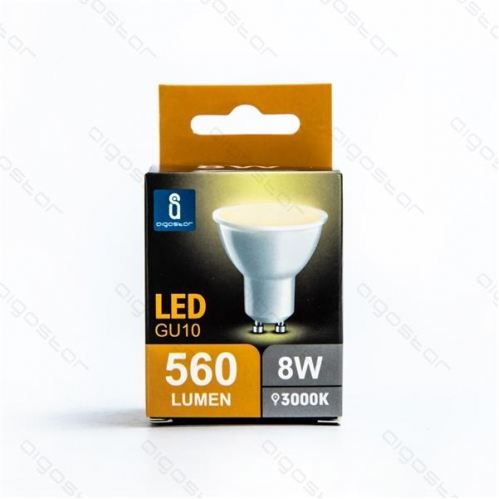 Obrázok pre LED žiarovka GU10 8W/640lm , BOX , Teplá biela