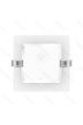 Obrázok pre Led Panel štvorcový biely 9W/720lm 145mm IK03 Teplá biela - Back lit