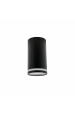 Obrázok pre Stropné bodové prisadené svietidlo CHLOE 1xGU10 valcové (čierna pieskovaná)