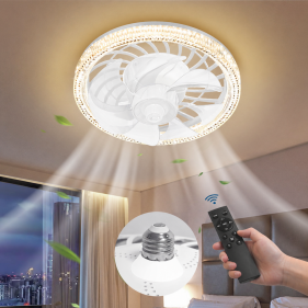 LED svietidlo/žiarovka E27 60W s ventilátorom, 310mm , CCT , s diaľkovým ovládaním Obrázok pre LED svietidlo/žiarovka E27 60W s ventilátorom, 310mm , CCT , s diaľkovým ovládaním