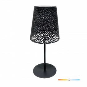 Solárna LED stolná lampa LUVETRA čierna , Neutrálna biela Obrázok pre Solárna LED stolná lampa LUVETRA čierna , Neutrálna biela