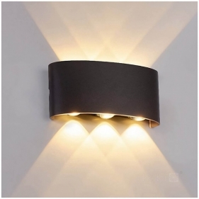 Nástenné vonkajšie svietidlo LUMEPRA 6W/480lm , IP54 , čierna, Teplá biela Obrázok pre Nástenné vonkajšie svietidlo LUMEPRA 6W/480lm , IP54 , čierna, Teplá biela