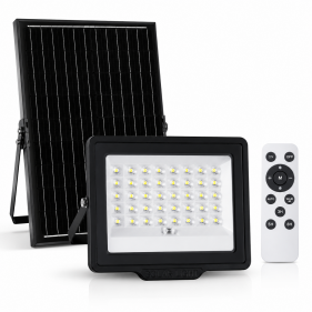 LED Reflektor 15W/800lm IP65 Studená biela so solárnym panelom a diaľkovým ovládaním Obrázok pre LED Reflektor 15W/800lm IP65 Studená biela so solárnym panelom a diaľkovým ovládaním
