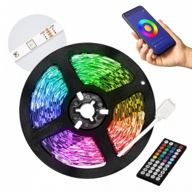 SMART KOMPLET RGB LED pás prachuvzdorný IP20 , RGBled5050 - 10m + zásuvkový napájací zdroj 12V , 1.5A + diaľkové ovládanie Obrázok pre SMART KOMPLET RGB LED pás prachuvzdorný IP20 , RGBled5050 - 10m + zásuvkový napájací zdroj 12V , 1.5A + diaľkové ovládanie